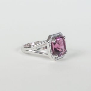 Amethyst edge ring