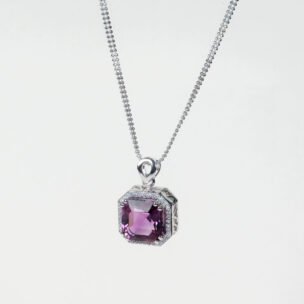 Amethyst edge pendant